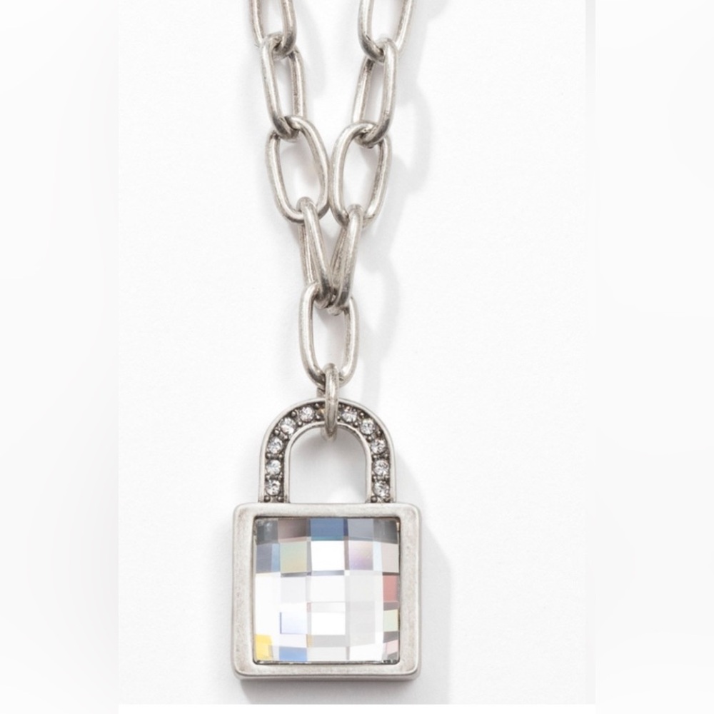 Touchstone Crystal Little Lock Necklace